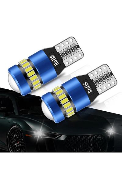 Choice قطعتان أبيضتان T10 W5w Led Canbus No Error 12v مصابيح جانبية داخلية للسيارة 168 194 3030 SMD Bmw Audi Super