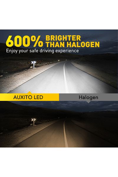Choice AUXITO 2Pcs H11 Turbo LED Canbus H8 HB3 9005 LED Headlight Bulbs No Error Super Bright White 2000...