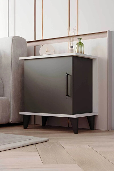 Reyo Home Enda Adela Raflı Modern Komodin Antrasit