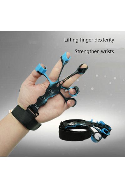 Choice Blue Silicone Grip Training And Exercise Finger Exercise Stretcher Hand Strengthener Arthritis Grip