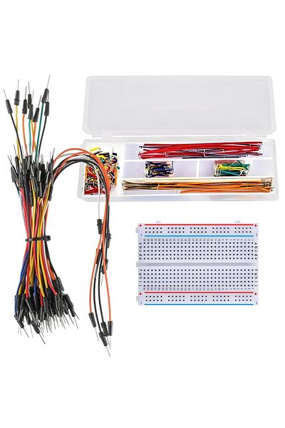 Choice Kit Breadboard Jumper Wire Kit With 400-point Bread Board 65pcs Multiple Sizes M/m Jumper Wire 14