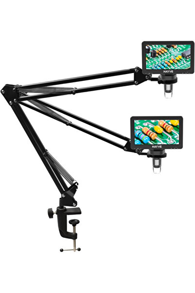Choice حامل ذراع المجهر Hayve FZ1-A Other، حامل معدني قابل للتعديل على شكل عم...