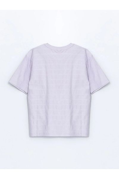 LC Waikiki Tricou LCW Kids Liliac Crew Neck pentru băiat