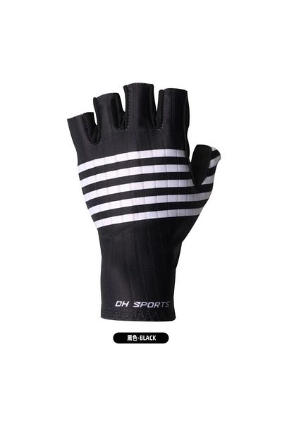 Choice M Black Anti-slip Wear Resistant Wreathable Sun Proof And Shock-absorbing Summer Cycling Gloves For