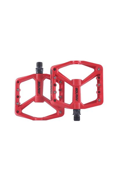 Choice Red Bolany Bicycle Pedal Bike Anti-slip Nylon Pedals Mtb Ultra Light Sealed Bearing Nylon Pedal Bicy