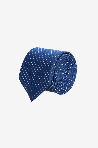 ALTINYILDIZ CLASSICS Men's Navy Blue-Grey Patterned Tie