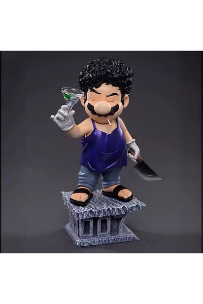 Choice No Box 02 Super Mario As The Godfather 007 Pvc Action Figures Toy Model Toys 16cm
