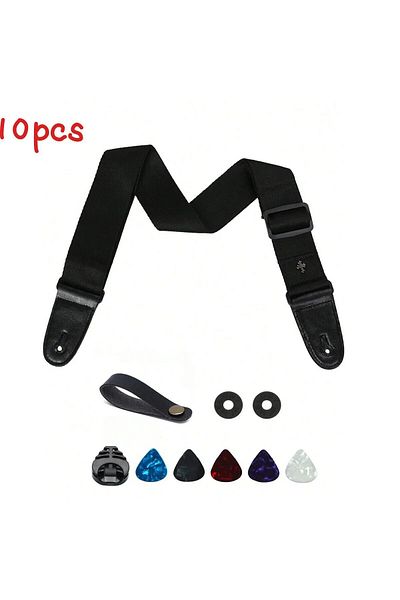 Choice 10pcs Guitar Strap Acoustic Folk Guitarra Belt Straps Vintage Cross Personality Guitar Straps Pic...