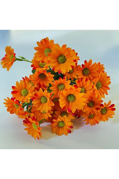 Choice Orange 21 Heads Of Sunflowers Small Daisies Bouquets Of Chamomile Wedding Decoration Materials Home