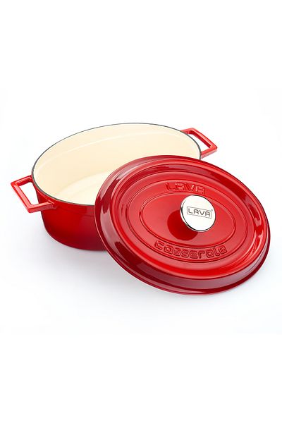 Lava Edition Series Cast Oval Saucepan - Size 25X31Cm