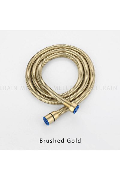 Choice 150cm Brushed Gold Hose High Quality Black Shower Hose Bathroom Fitting Stainless Steel Soft Bath Tu