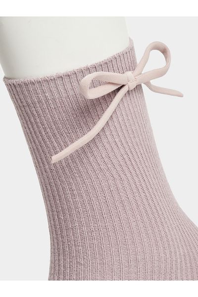 Styli Bow Tie Mid Length Sock