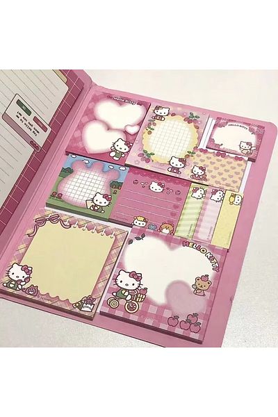 Choice 1Pc Kitty Kawaii Convenience Book Mymelody Kuromi Cinnamoroll Note Book Cute Paste Notepad Student