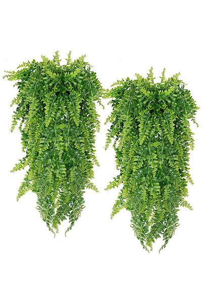Choice 2pcs 90cm 2pcs 90cm Persian Fern Leaves Vines Home Room Decor Hanging Artificial Plant Plastic Leaf