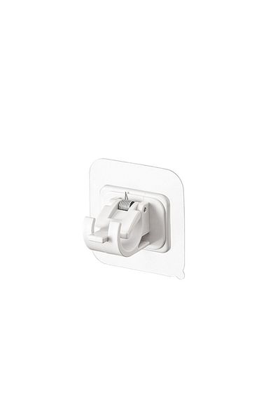 Choice White 4pcs Curtain Rod Hook Curtain Rod Clamp Retainer No Punch Paste Bracket Telescopic Rod Stick H