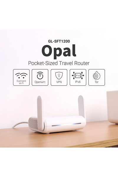 Choice Eu Uk Plug Gl.inet Gl-sft1200 (OPAL) Secure Travel Wifi - Ac1200 Dual Band Gigabit Ethernet Wireless