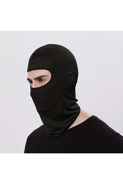 Choice Black Face Mask For Men Women Ski Mask Motorcycle Cycling Neck Warmer For Helmet Breathable Neck Gai