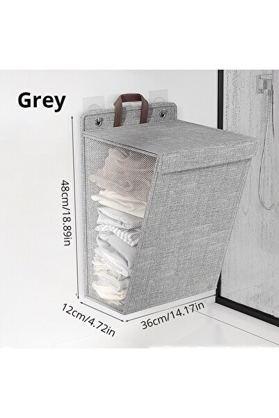 Choice سلة غسيل لاصقة قابلة للطي، متعددة الوظائف، خالية من اللكمات، معلقة على...