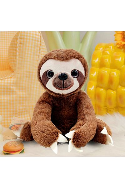 Choice Brown Simulation Animal Sloth Doll, Plush Sloth Ragdoll Pillow, Birthday And Holiday Gifts, Healing