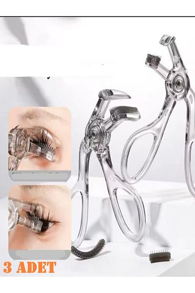 SİNKA Eyelash Curler Eyelash Curling Scissors Top Quality Plastic (3 Pcs)