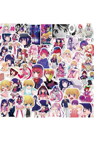 Choice 50pcs 50pcs Oshi No Ko Anime Japan Girls Stickers Vintage For Diy Kids Notebook Luggage Motorcycle L