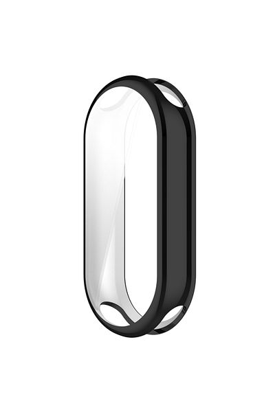 Lzjsee Black Protective Case Cover For Xiaomi Mi Band 8 Screen Protector Soft Tpu With Sensitive Touch Cont