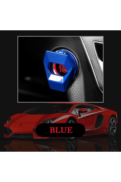 Choice Blue New Car Engine Start Stop Switch Button Cover Decorative Auto Accessories Push Button Sticky Co