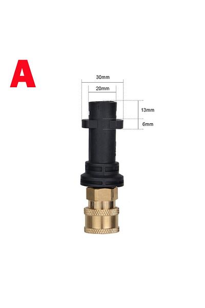 Choice A Pressure Washer Adaptor To 1/4" Quick Release Connector Nozzle For Karcher Bosch Ar Blue Lavor In.