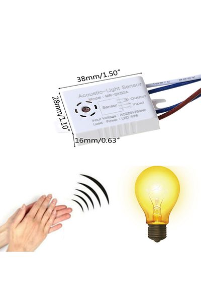 Szaoju 1pcs 220v Module Detector Auto On Off Intelligent Sound Voice Sensor Light Switch Use In Corridor Ba
