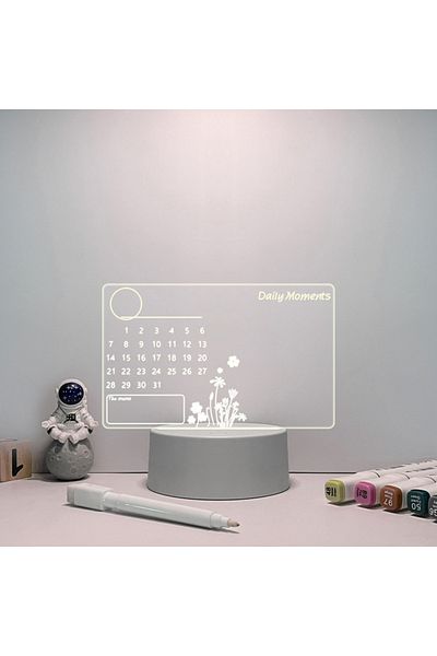 Choice D Changing Note Board Night Light Diy Creative Led Usb Message Holiday Light With Pen Gift For Home.
