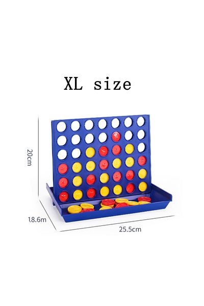 Choice Xl Blue Foldable Connect 4 In A Line Board Game Classic Party Chess Family Toy Early Educational Puz
