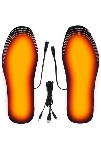 Choice 41-46 1 Pairs Usb Heated Shoe Insoles Electric Foot Warming Pad Feet Warmer Sock Pad Mat Winter Outd