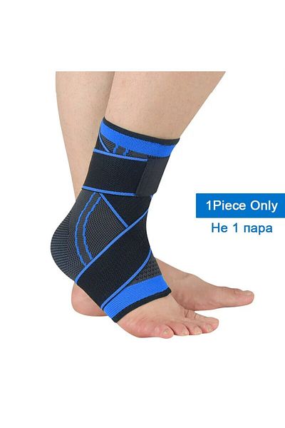 Choice Blue Nylon Sports Ankle Protection Sports Four-sided Elastic Warm Breathable Ankle Fixed Ankle Prote