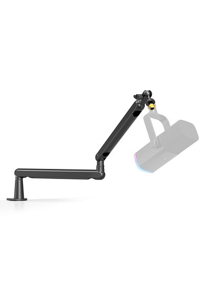 Choice FIFINE Adjustable Low-profile Arm Microphone Stand with Cable Managment/Desk Mount, Suspension Bo...