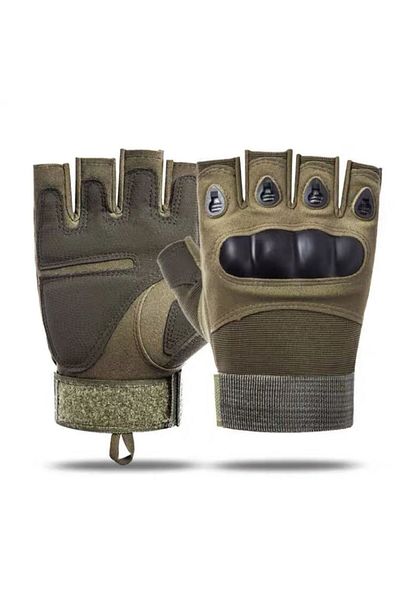 Choice M Army Green Half-finger Tactical Gloves Men's Outdoor Cycling Sports Anti-slip Wear Mountaineering