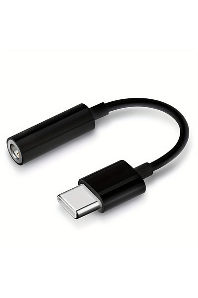 Choice Black Usb Type C To 3.5mm Audio Adapter, Usb C To Aux Audio Dongle Cable Cord, Usb Type C To 3.5mm F