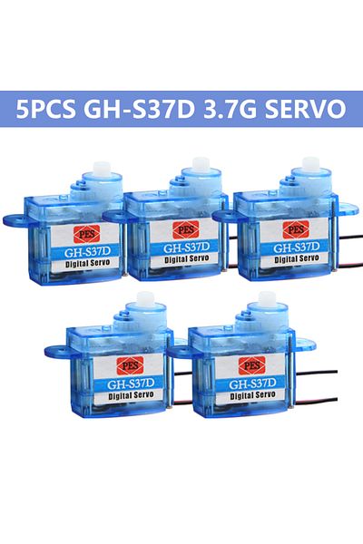 Choice 5pcs S37d 2/5/10pcs Pes Gh-s37d Servo Motor Digital 3.7g Mini Micro Servo For Rc Airplane Helicopter