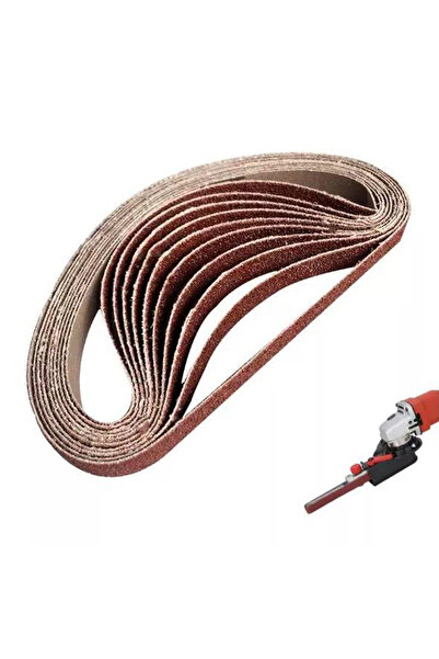 WENXING 10 قطع من حزام الصنفرة 600Grit مقاس 15x452 مم 60/80/100/120/240/400/600 Grit لمحول الصنفرة M10 للتلميع