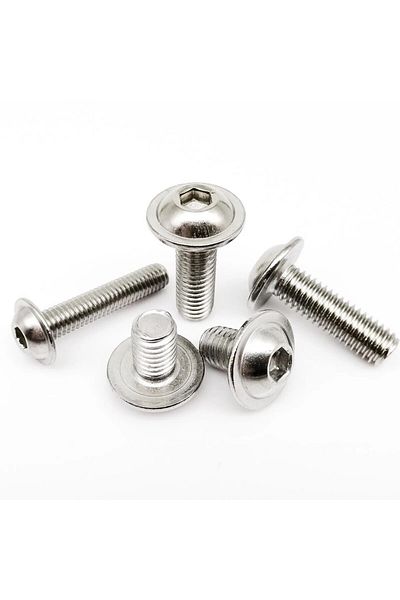 Choice Hex Hexagon Socket Round Button Head With Washer Collar Bolt Screw M2 M2.5 M3 M4 M5 M6 M8 ISO7380...