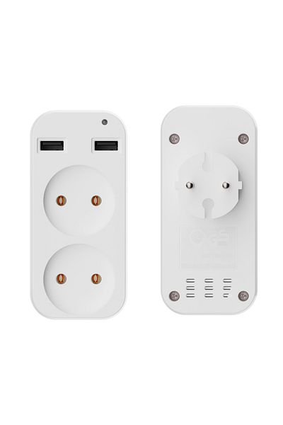Choice Eu Plug G818 1pcs European Plug Conversion Plug Multifunctional Socket Portable Dual Usb Port German