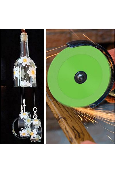 L-FIRST 1.5mm 100mm 20mm Multipurpose Cutting 1pc Glass Cutting Disc, 4" Glass Ceramic Diamond Cutting Disc,
