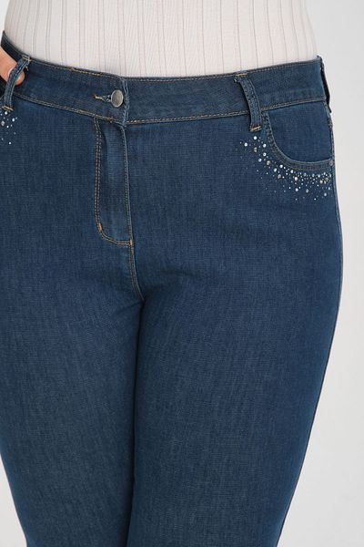 SERRAXXL PANTALONI CU PIELE DETALIATĂ DE PIATRĂ DE BUZUUNAR