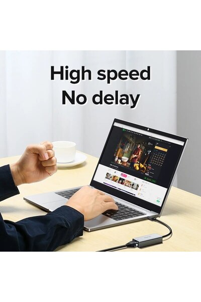 Choice GRAY LLANO USB3.1 Type C To Ethernet RJ45 Lan Gigabit Adapter 100/1000/2500Mbps Network Card For PC