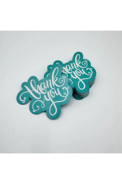 Choice Green 50pcs Double-sided Thank You Cards For Small Business Owners, Unique Green Package Insert Note