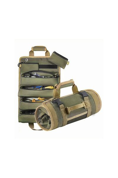 Choice 1pc Multi-purpose Hardware Tool Bag Professional Multi-pocket Rolled Portable Storage Bag Rolled Wat
