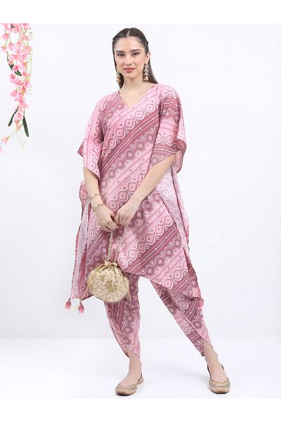 Ketch By Styli All Over Print Kaftan & Dhoti Trouser Co-Ord Set
