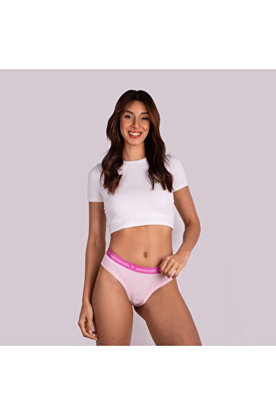 MODA Carnavale Pembe Renk Kadın Brazilian Külot