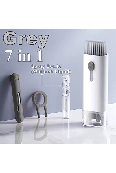 Choice Grey 7-in-1 Keyboard Cleaning Kits Airpods Cleaner Headset Cleaner Pen Laptop Screen Cleaning Blueto