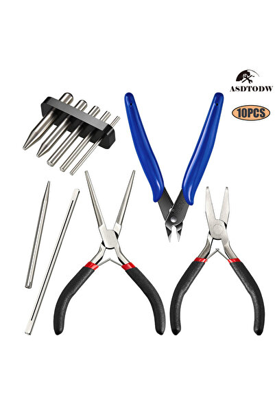 Choice 1 مجموعة (10 قطع) كماشة أدوات متعددة الوظائف 10 قطع معدنية DIY نموذج م...
