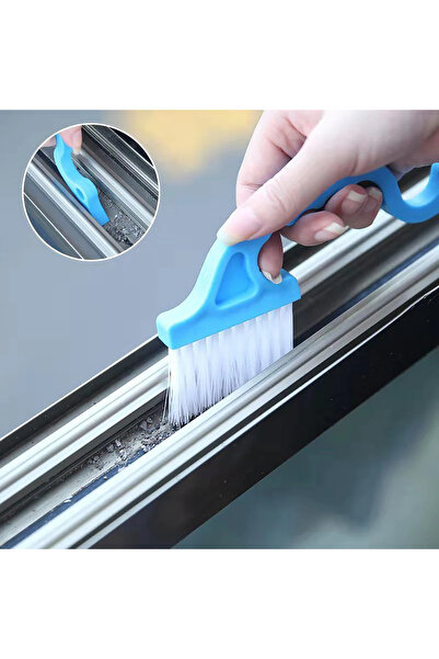 Choice فرشاة تنظيف منزلية 2 في 1 ذات فوهة مسطحة باللون الأزرق، أشياء مفيدة لل...